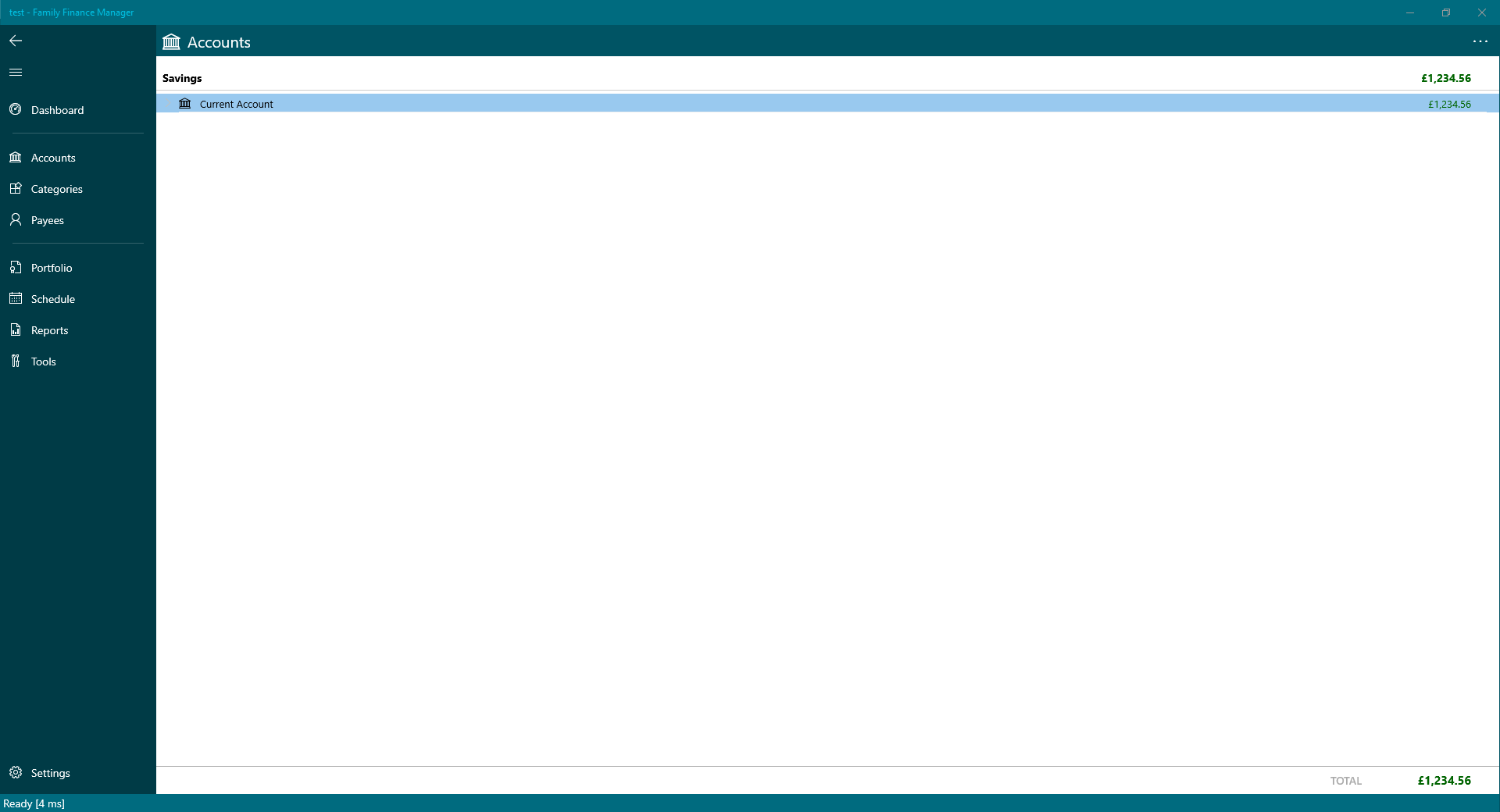 Account Type changed