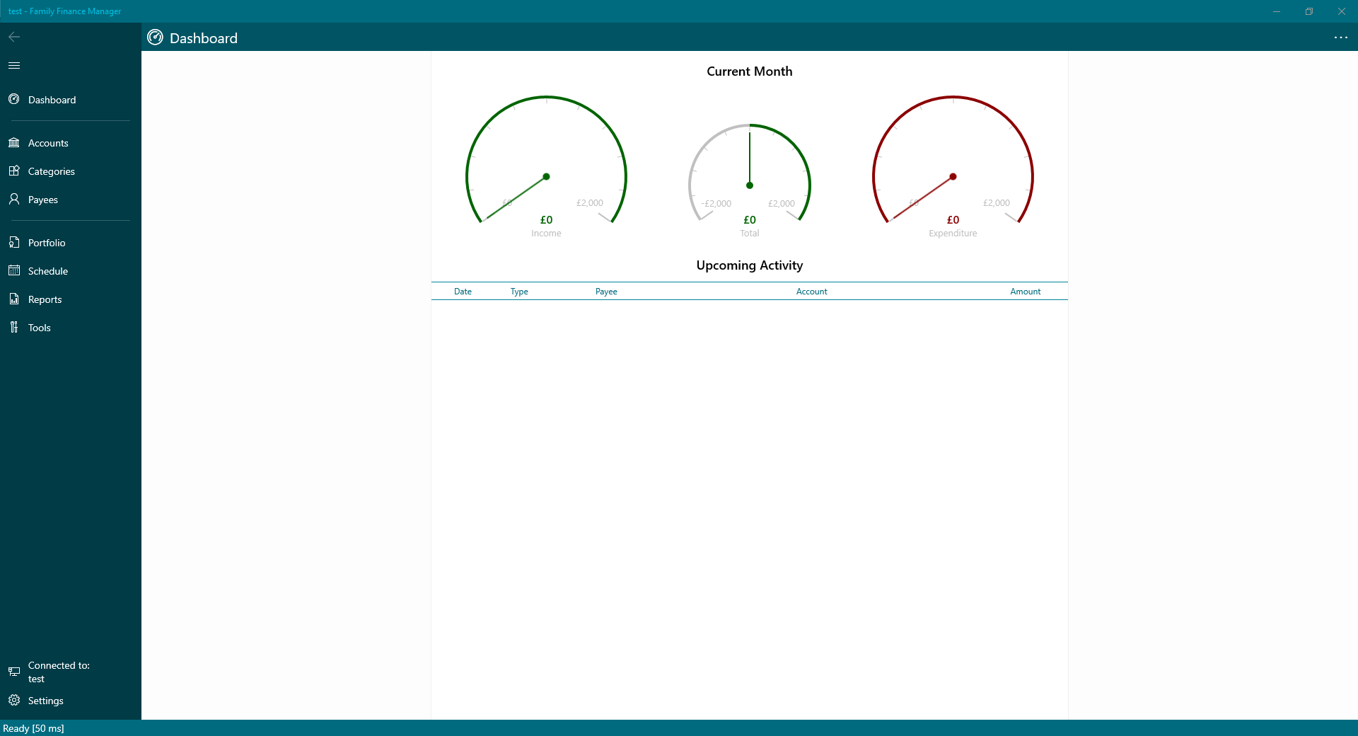 Maximised Dashboard